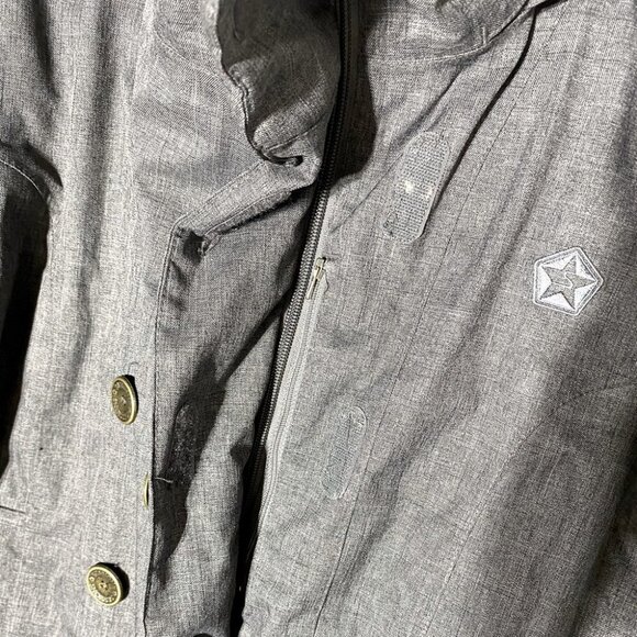 SESSIONS Grey Snowboard Ski Winter Jacket Coat With RECCO M - Picture 12 of 15
